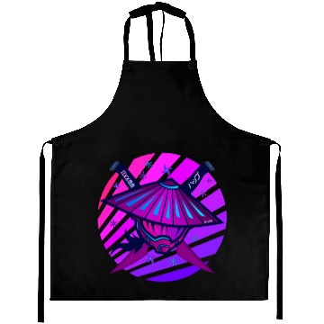 Discover Samurai Monster Sword Star Violet Aprons