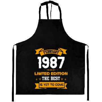 Discover February 1987 Birthday Surprise Aprons