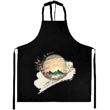 Discover Cherry Blossom Spring Japan Nature Aprons