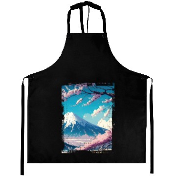 Discover Japan Fuji Cherry Blossom Cherry Tree Aprons