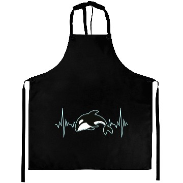Discover Orca Whale Heartbeat Aprons