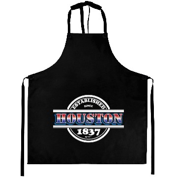 Discover Established Houston 1837 Aprons