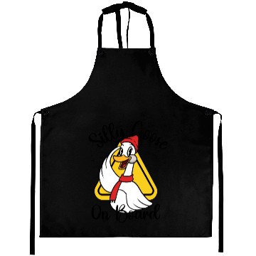 Discover Silly Goose On Board, Sign Silly Goose Funny Yield Aprons