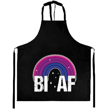 Discover Bi AF Bisexual Pride Flag Rainbow Aprons