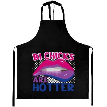 Discover Bi Chicks Are Hotter Bisexual Pride Flag Lips Aprons