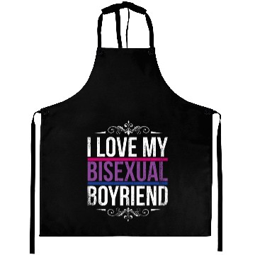 Discover I Love My Bisexual Boyfriend Bi Pride Aprons