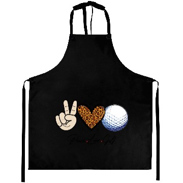 Discover peace love Golf Aprons
