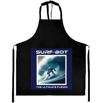 Discover Backside Robot Surfer Aprons