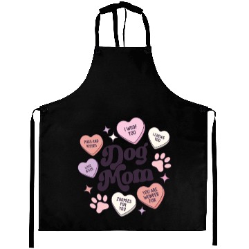 Discover Dog Mom Valentines Day Candy Hearts Galentines Aprons