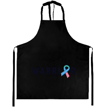 Discover Thyroid Cancer Warrior Men Pink Blue Teal Ribbon Aprons