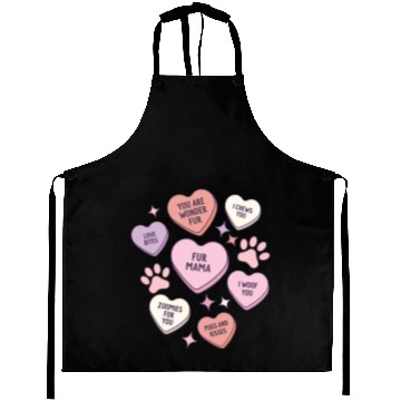 Discover My Dog Is My Valentine Conversation Hearts Aprons