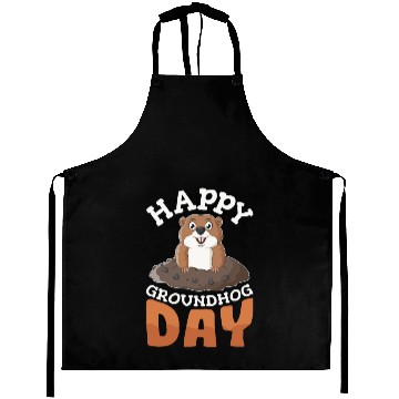 Discover Happy Groundhog Day Aprons Groundhogs Lovers