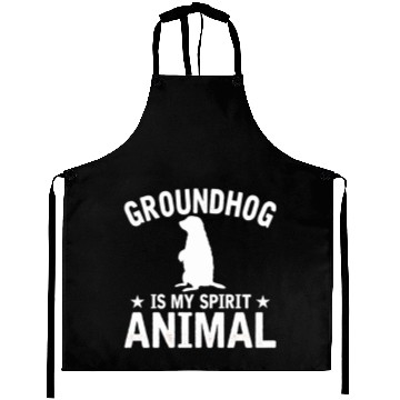 Discover Groundhog Is My Spirit Animal Aprons Animal Lover