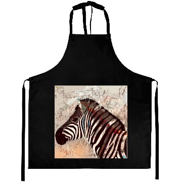 Discover Zebra with neon colors Aprons