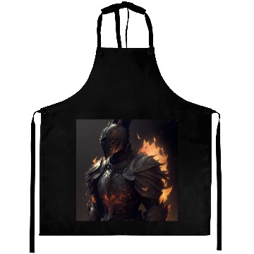 Discover Dark fantasy knight version 8 Aprons