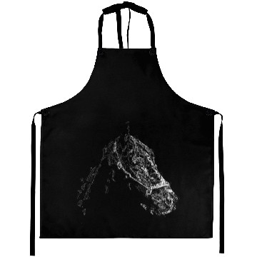 Discover Horse Head Lines Art Aprons