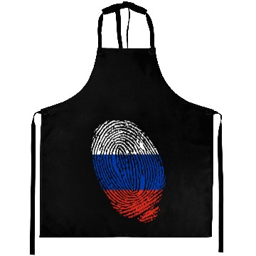 Discover Russian flag fingerprints Aprons