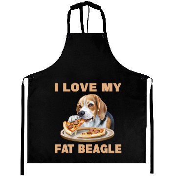 Discover I Love My Fat Beagle Aprons