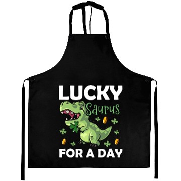 Discover Lucky Saurus For A Day Dinosaur St. Patrick's Day Aprons