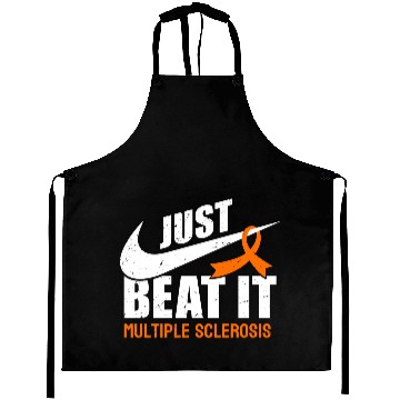 Discover Beat Multiple Sclerosis Awareness Orange Ribbon Aprons