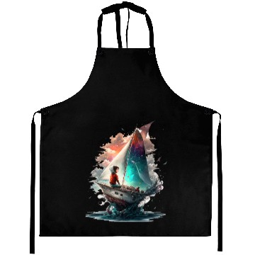 Discover Epic Kid is Sailing in Cosmos Aprons