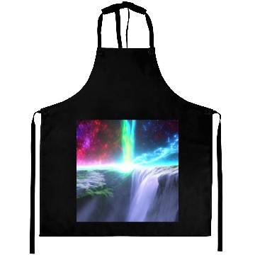 Discover rainbow space waterfall Aprons