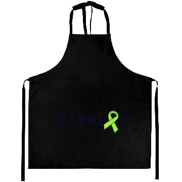 Discover Warrior Lime Green Awareness Ribbon Lyme Disease Aprons