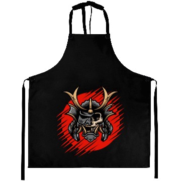 Discover Bushido kabuki samurai japan graphic devil mask Aprons