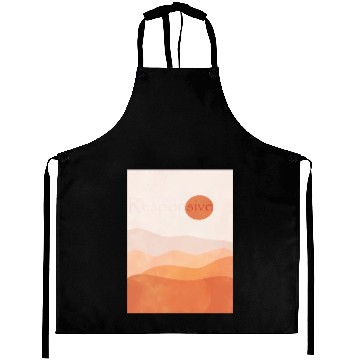 Discover Responsive Abstract warm Deser, inspirational mean Aprons