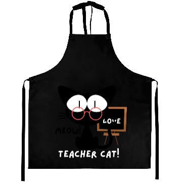 Discover teacher cat, meow Aprons