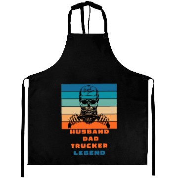 Discover husband dad trucker legend Aprons