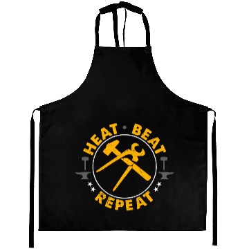 Discover Forging Heat Beat Repeat Iron Worker Blacksmiths Aprons