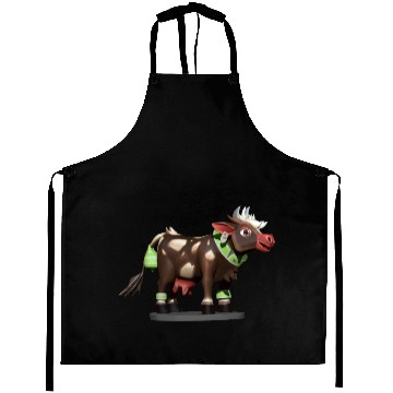 Discover Dark Brown Cow Aprons
