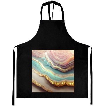 Discover Pastel Agate Geode Stone Aprons