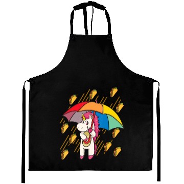 Discover Raining Tacos Unicorn Lover Umbrella Cinco de Mayo Aprons