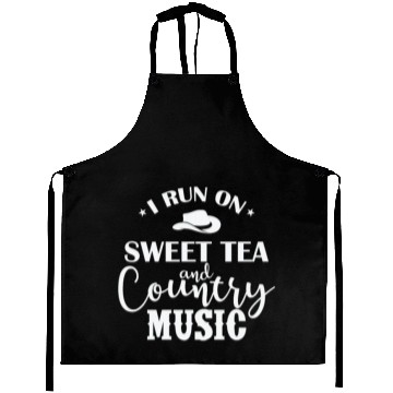 Discover I run on Sweet Tea and Country Music USA Aprons