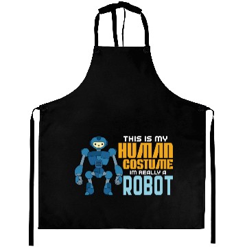 Discover This Is My Human Costume Im Really A Robot Aprons