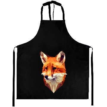 Discover Fox Polygon Wild Animal Lover Wildlife Zookeeper Aprons