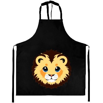 Discover Royal Cartoon Lion - King of the Jungle 8 Aprons