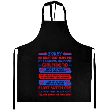 Discover Sorry My Heart Beat Only My Gf Aprons