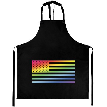 Discover Stars And Stripes / Rainbow Flag (America) Aprons