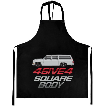 Discover square Light Silver Aprons
