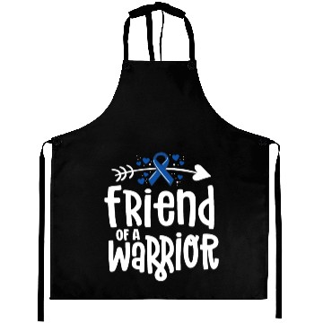 Discover Friend Of A Warrior Support Team Colon Cancer Aprons