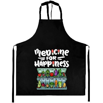 Discover Medicine For Happiness Vegetable Dose Daily Aprons