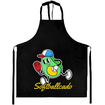 Discover Softball Avocado Aprons