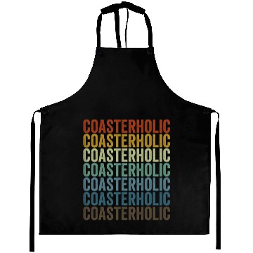 Discover Coasterholic Roller Coaster Lover Aprons