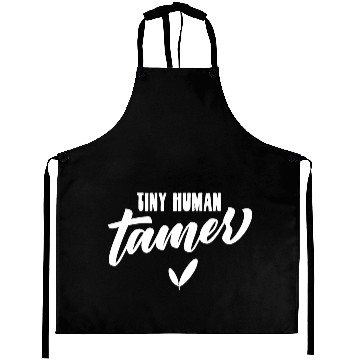 Discover Tiny Human Tamer Funny Teacher Aprons
