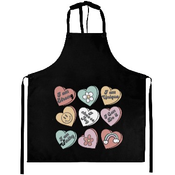 Discover Positive Affirmations Aprons Candy Heart
