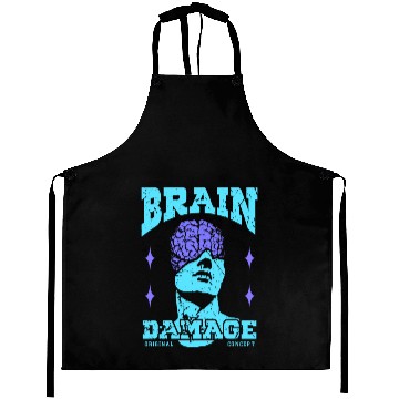 Discover Brain Damage Streetwear Aprons