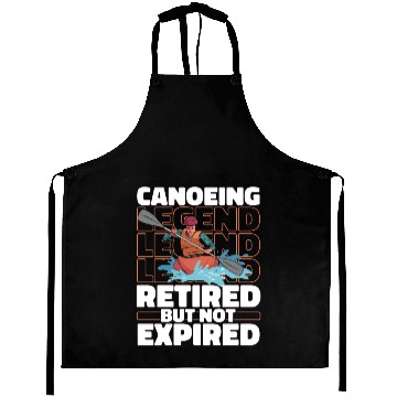 Discover Canoe Canoeing Canoeist Retired Aprons